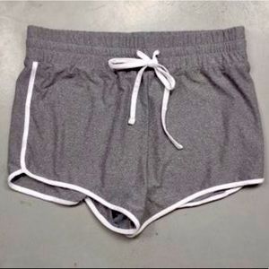 NEVER-WORN GREY ATHLETIC SHORTS [Love Streak- Medium]